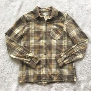 RVCA Green Long Sleeve Flannel